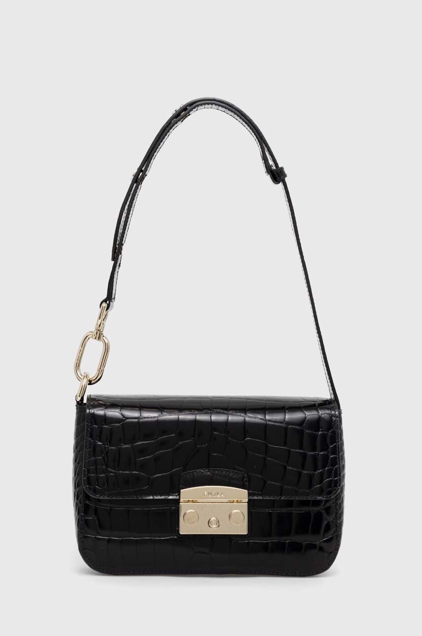 

Шкіряна сумочка Furla колір чорний