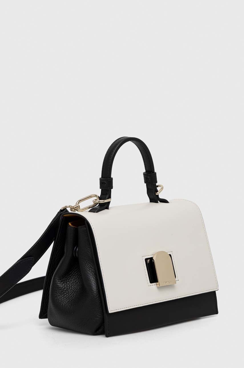 

Шкіряна сумочка Furla Vitello колір сірий
