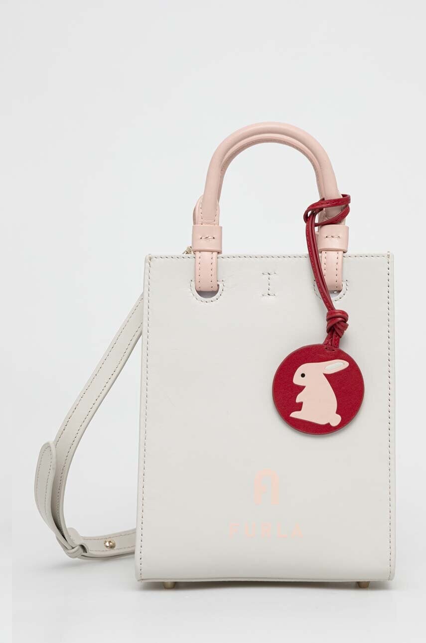 

Кожаная сумочка Furla Varsity Style цвет белый