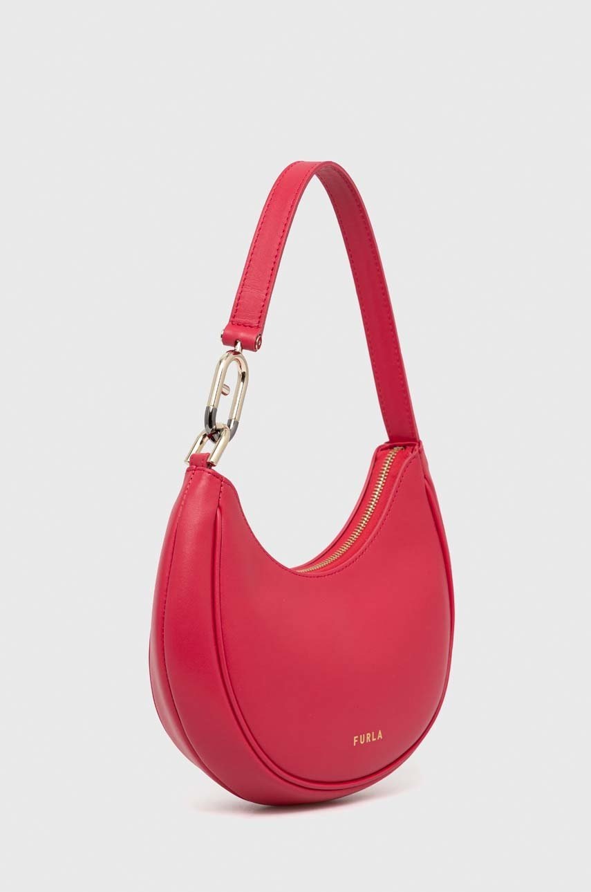 

Шкіряна сумочка Furla Primavera колір рожевий