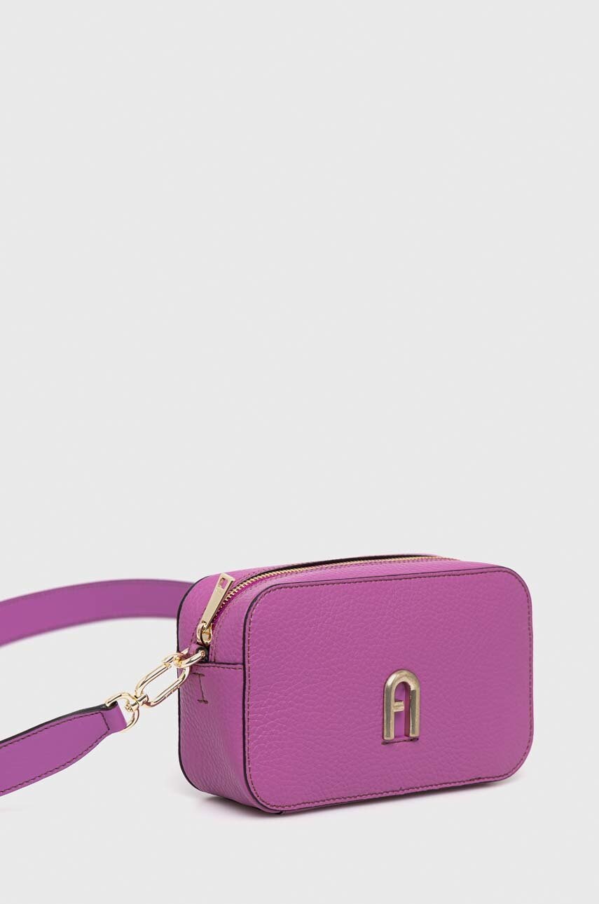 

Шкіряна сумочка Furla Primula колір фіолетовий