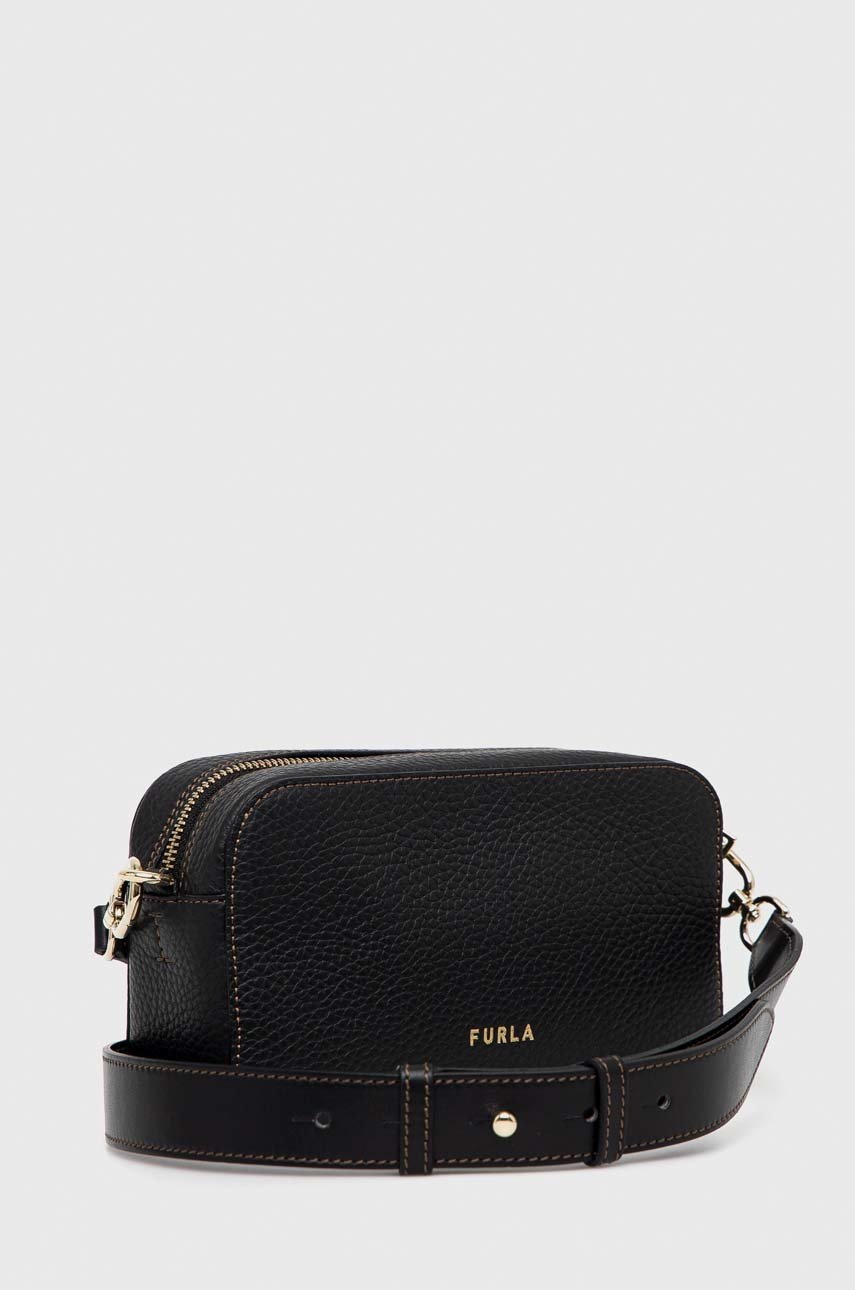 

Шкіряна сумочка Furla Primula колір чорний