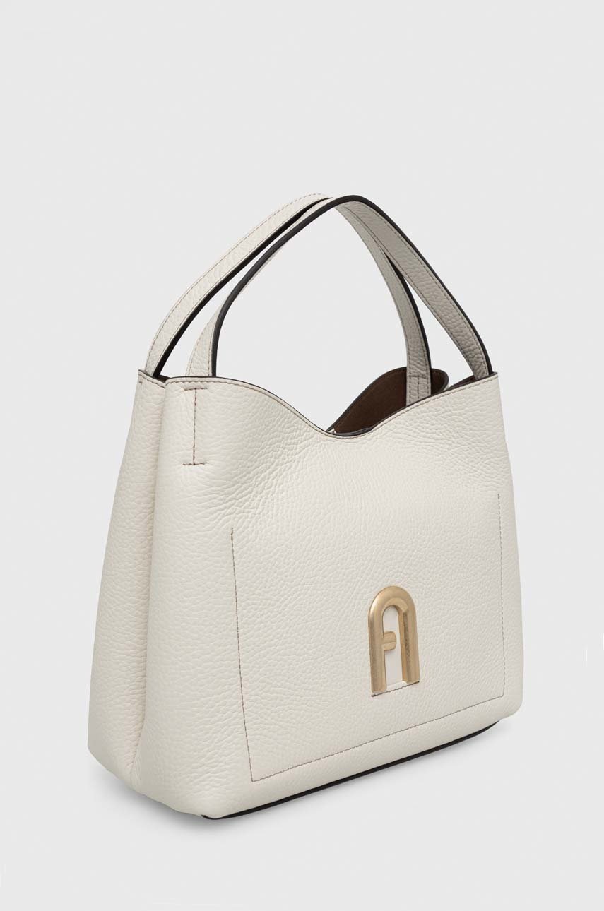 

Шкіряна сумочка Furla Primula колір сірий