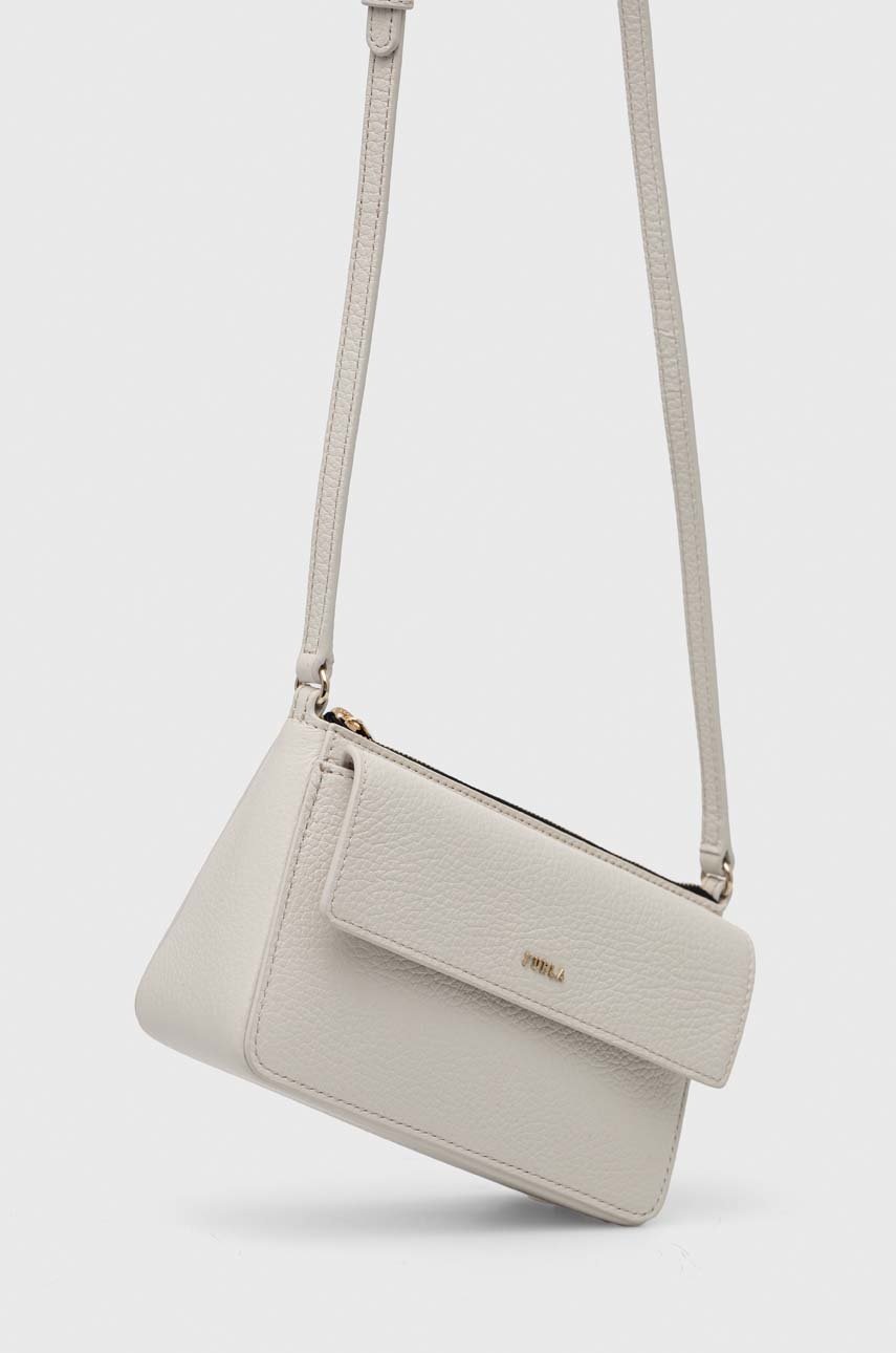 

Шкіряна сумочка Furla колір бежевий