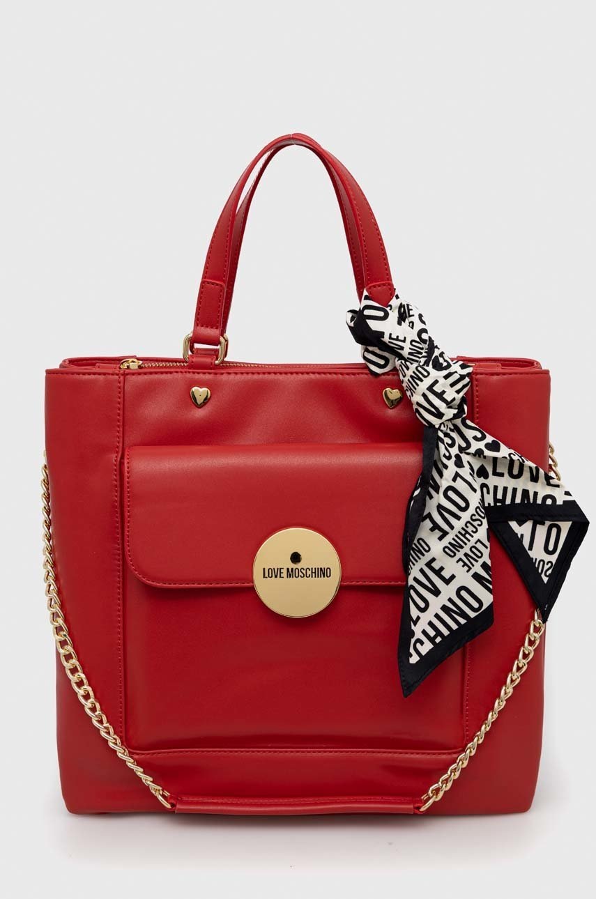 

Чанта Love Moschino в червено, Червен