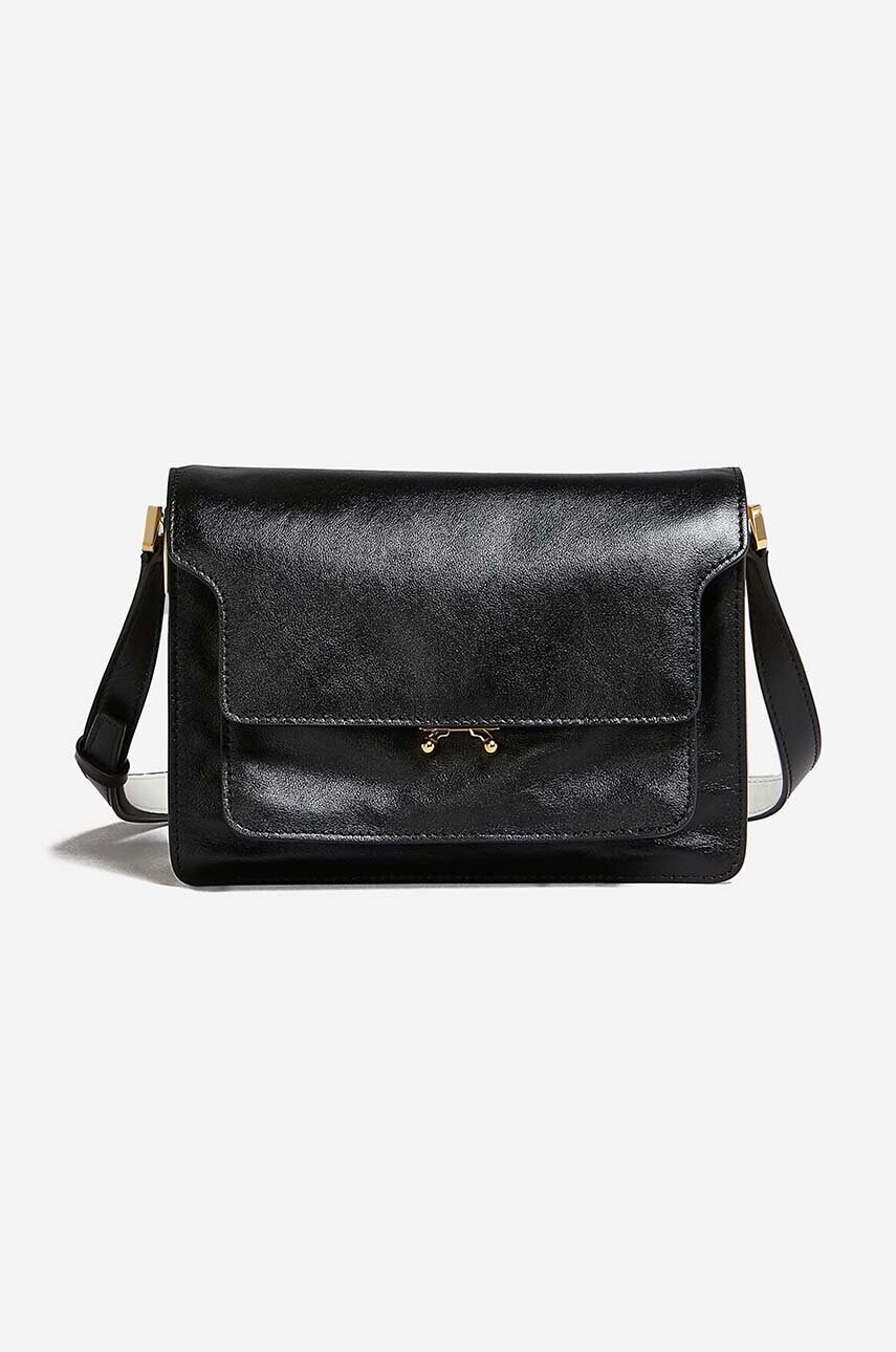 Marni poșetă de piele culoarea negru SBMP0103U3.P2644.Z582N-black
