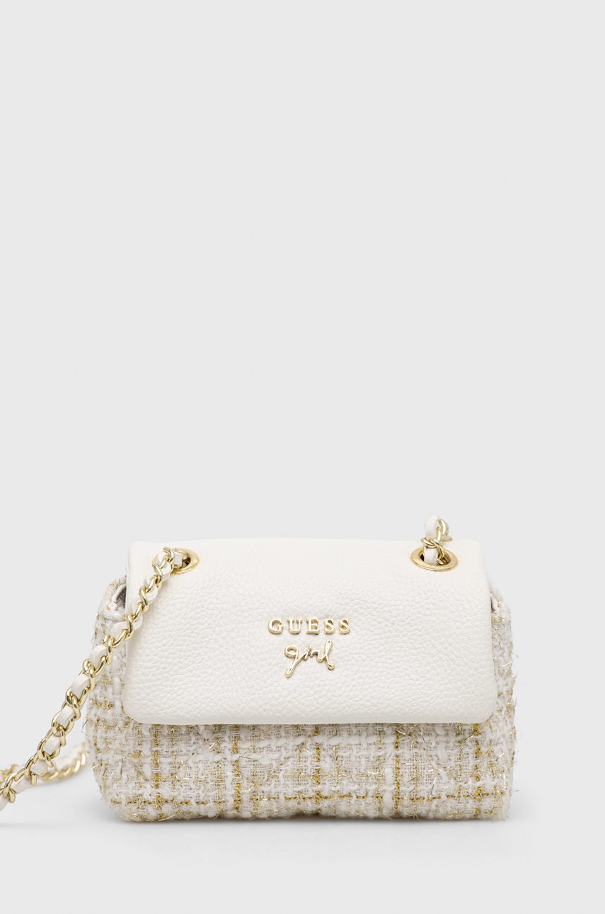

Детска чанта Guess в бежово, Бял