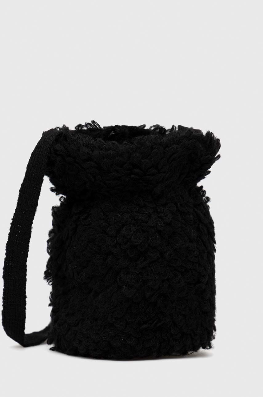Dětská kabelka Sisley černá barva - černá -  57 % Akryl