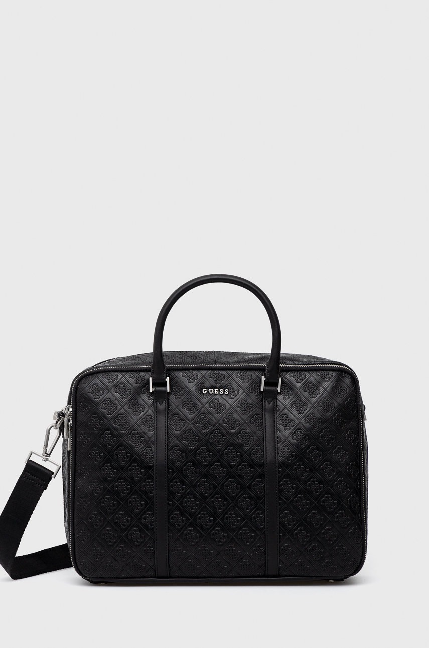 

Чанта Guess в черно, Черен