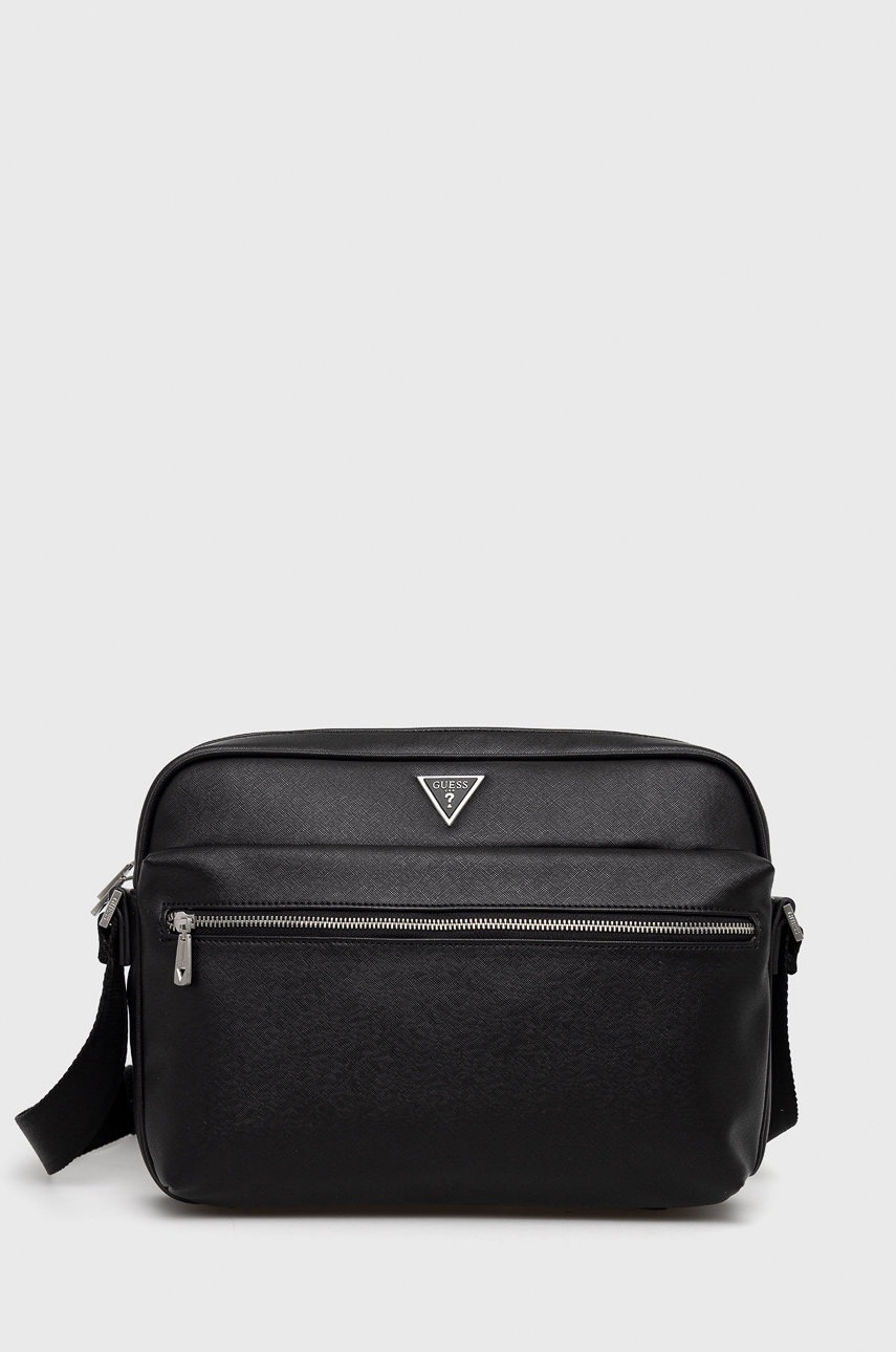 

Чанта Guess в черно, Черен