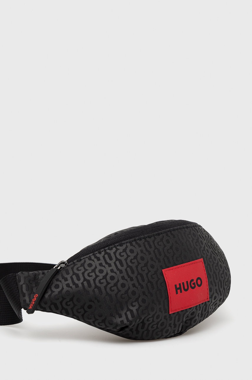 

Сумка на пояс HUGO колір чорний