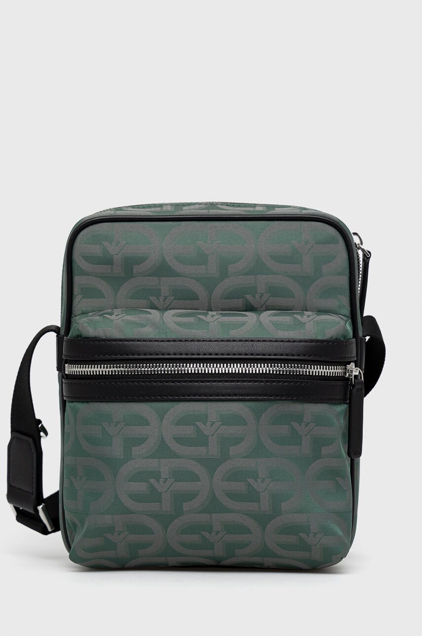 Emporio armani borseta culoarea verde