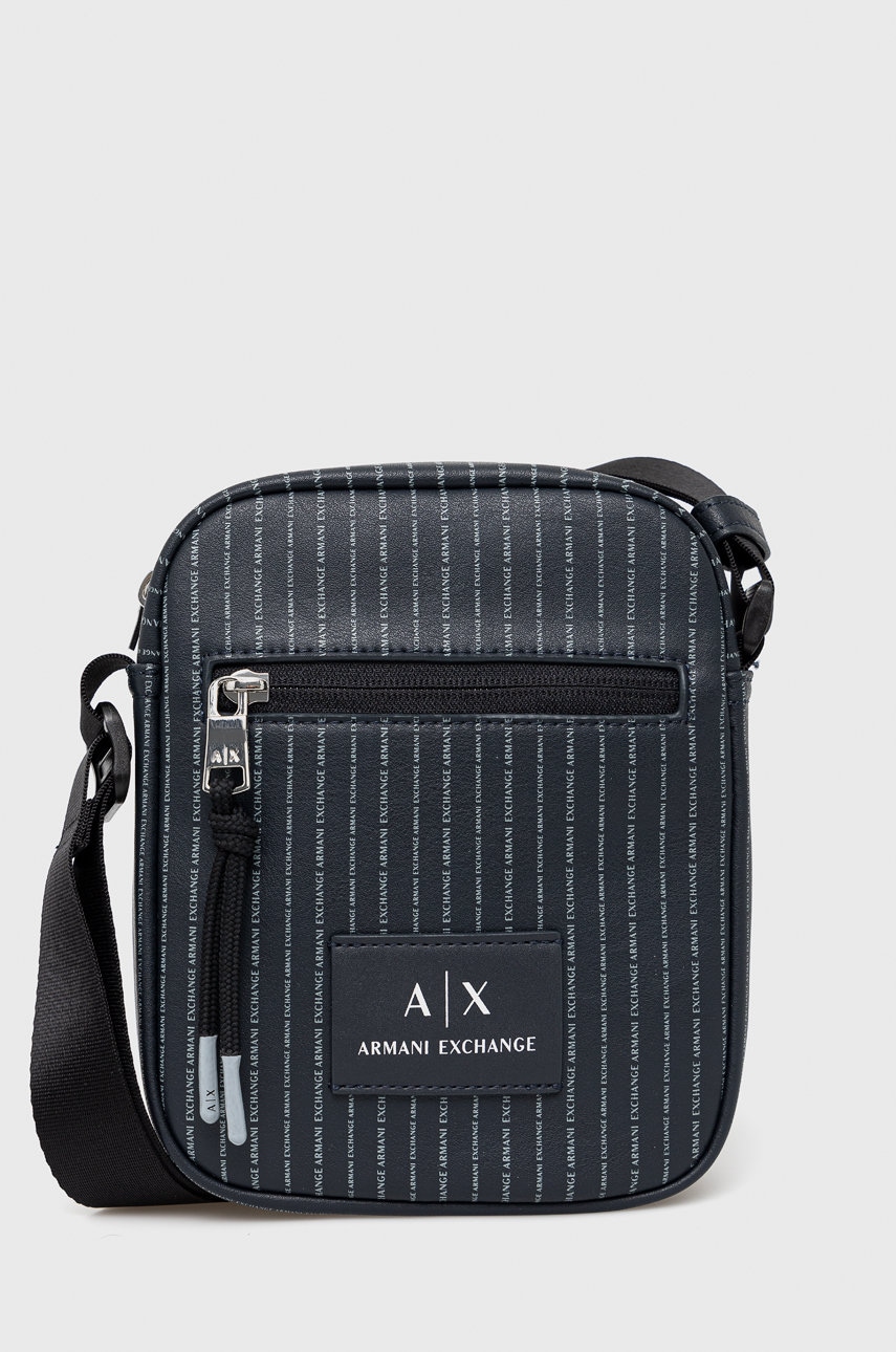 Armani Exchange borseta culoarea albastru marin