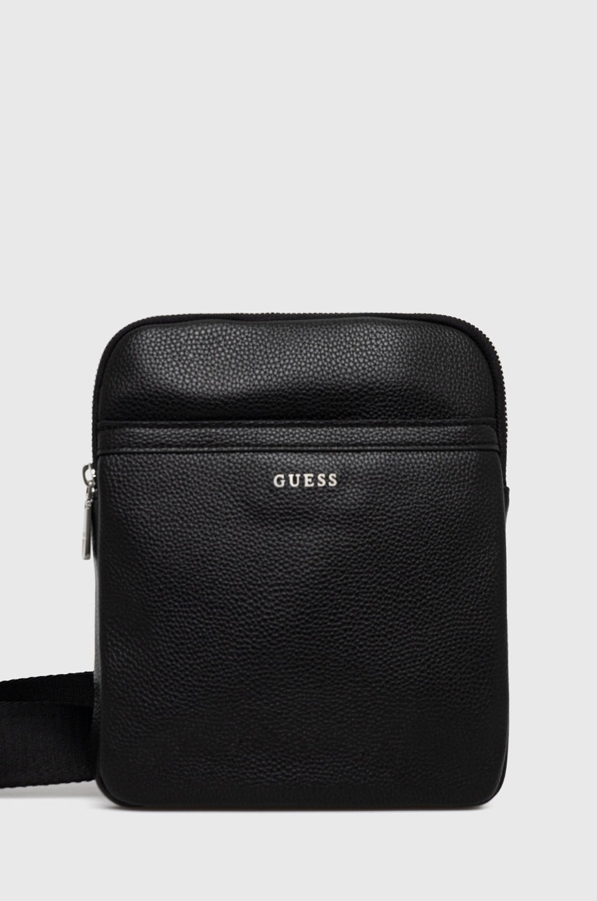 

Чанта през рамо Guess в черно, Черен