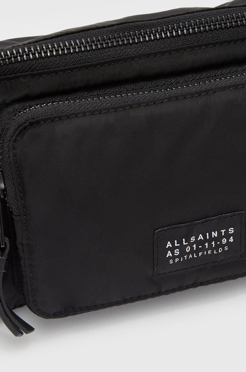 

Сумка на пояс AllSaints колір чорний