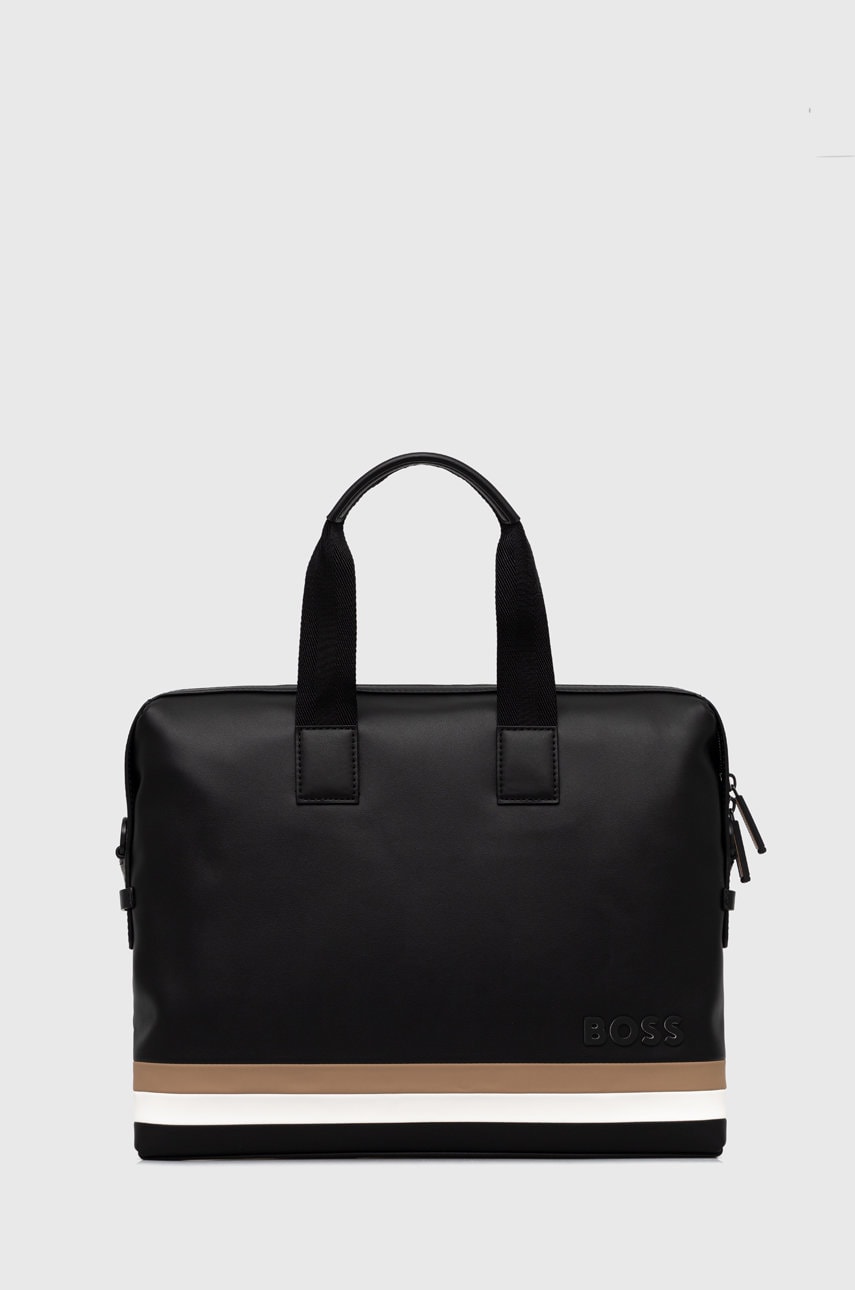 Boss geanta laptop culoarea negru