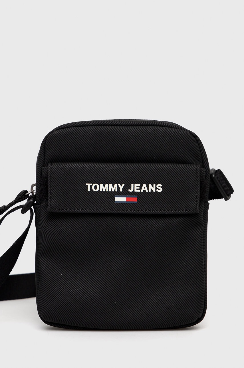 

Чанта през рамо Tommy Jeans в черно, Черен