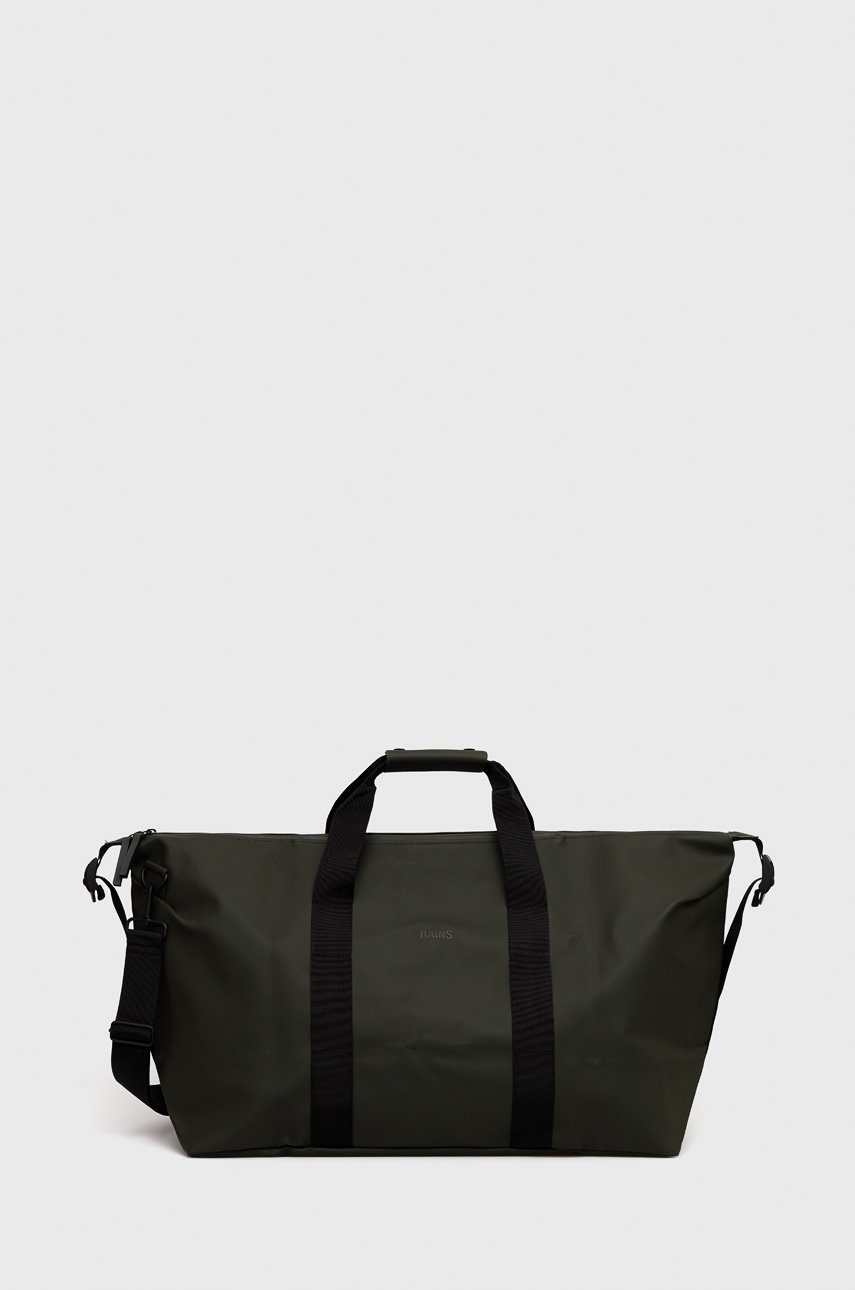 Rains geanta 13230 Weekend Bag Large culoarea verde