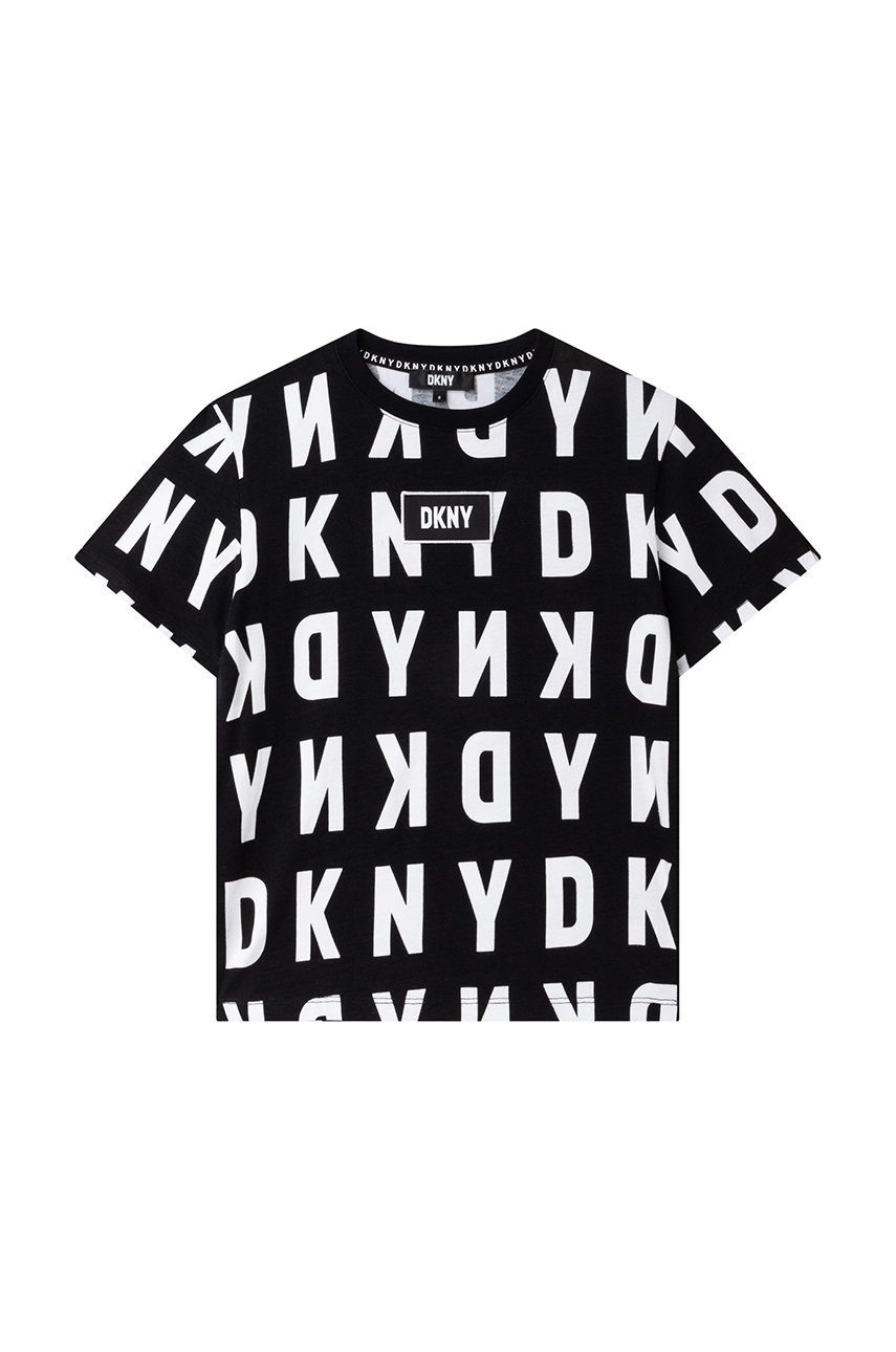 

Детская футболка Dkny цвет чёрный узорный