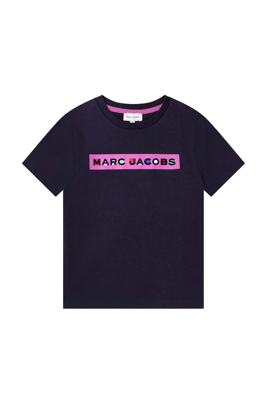 Marc jacobs tricou de bumbac pentru copii culoarea negru, cu imprimeu