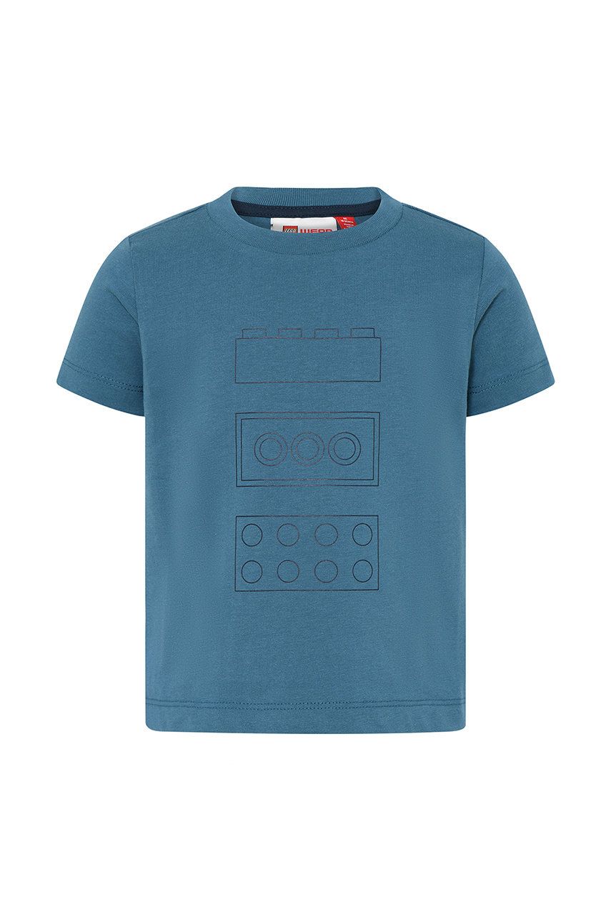 Dětské tričko s dlouhým rukávem Lego Wear s potiskem - modrá -  60% Bavlna