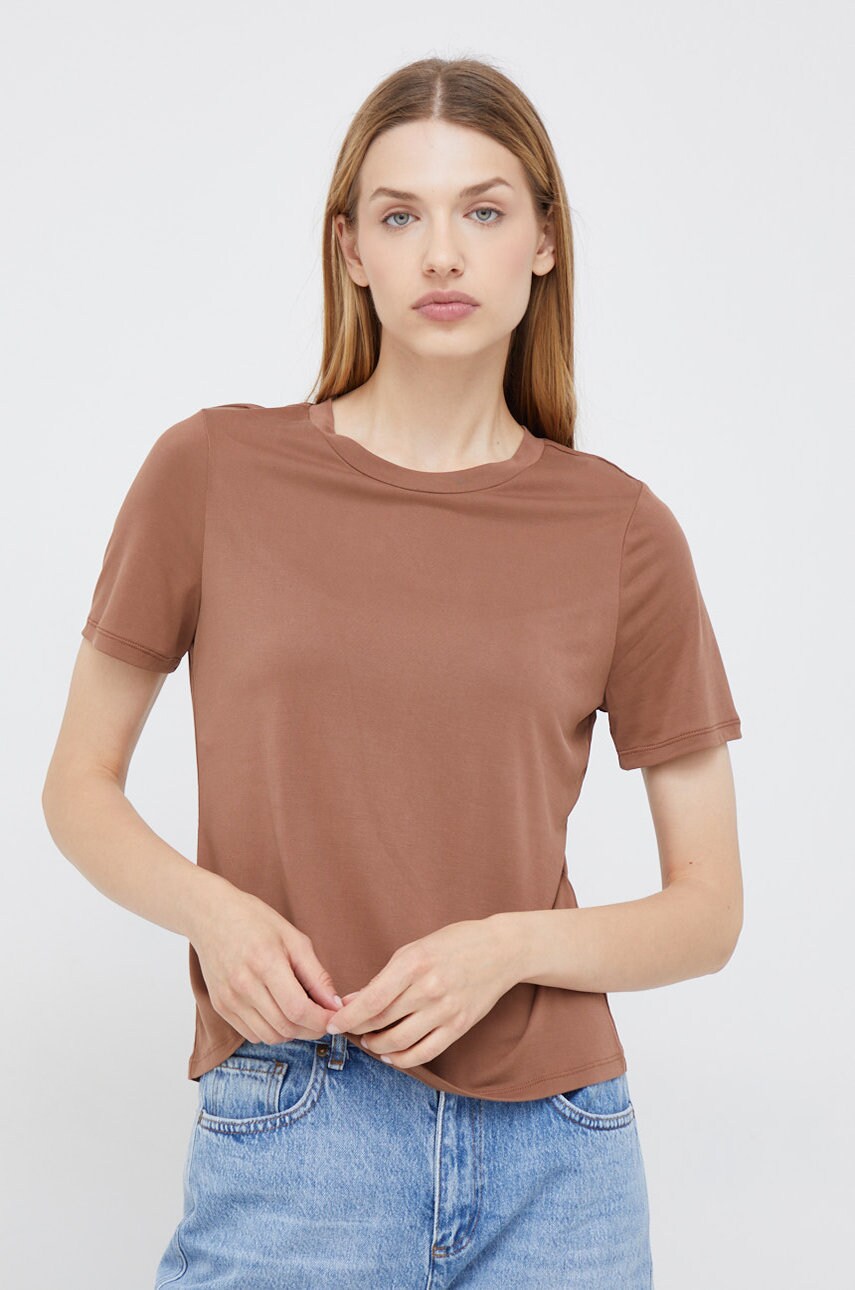 

Футболка Vero Moda жіночий колір коричневий