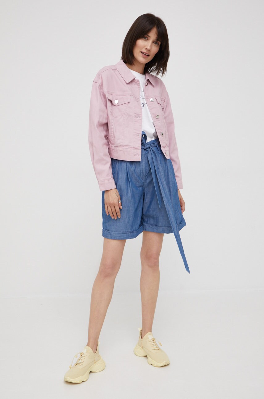 

Хлопковая футболка Marc O'Polo Denim цвет белый