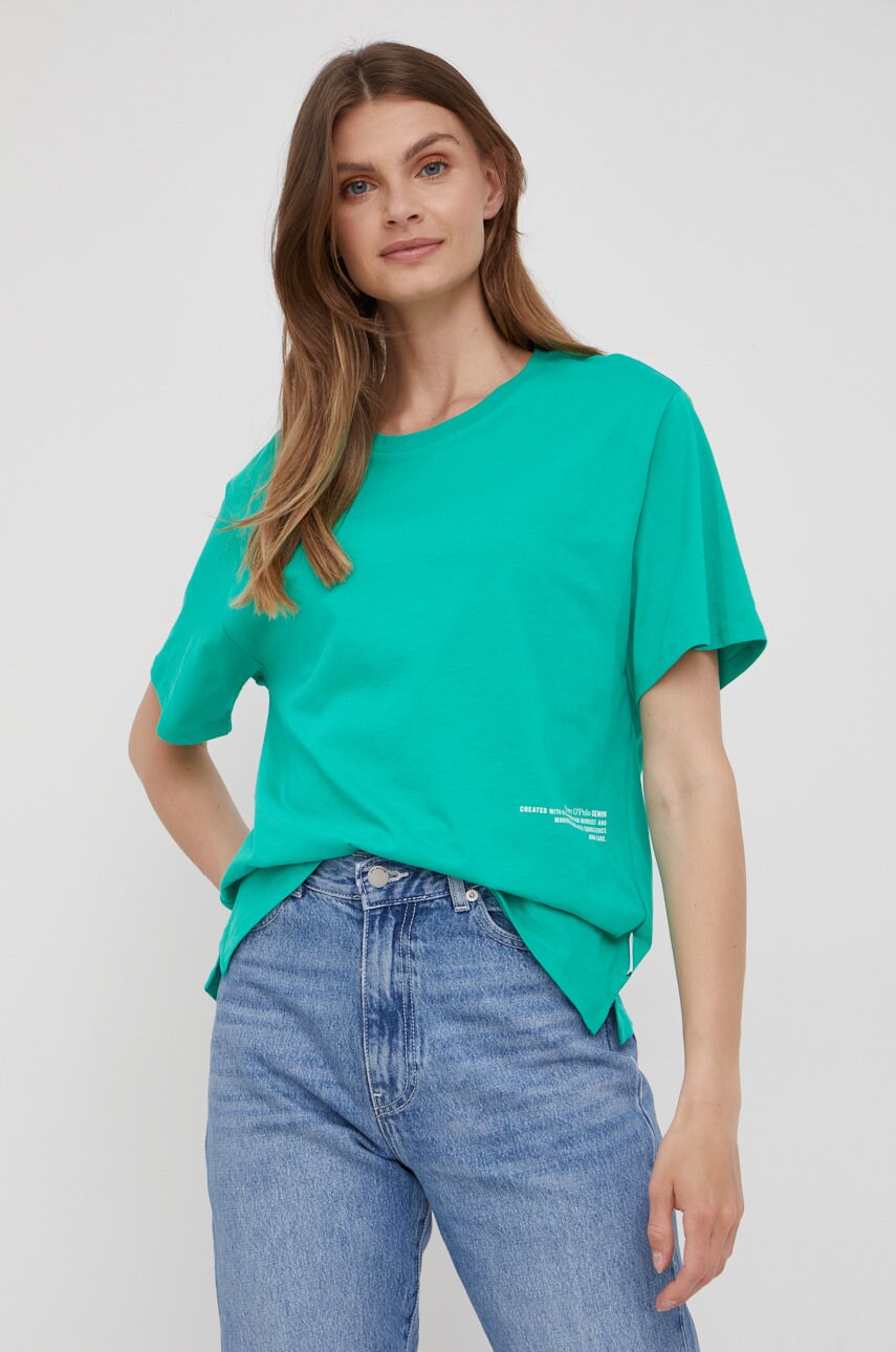 Marc o'polo tricou din bumbac denim culoarea verde