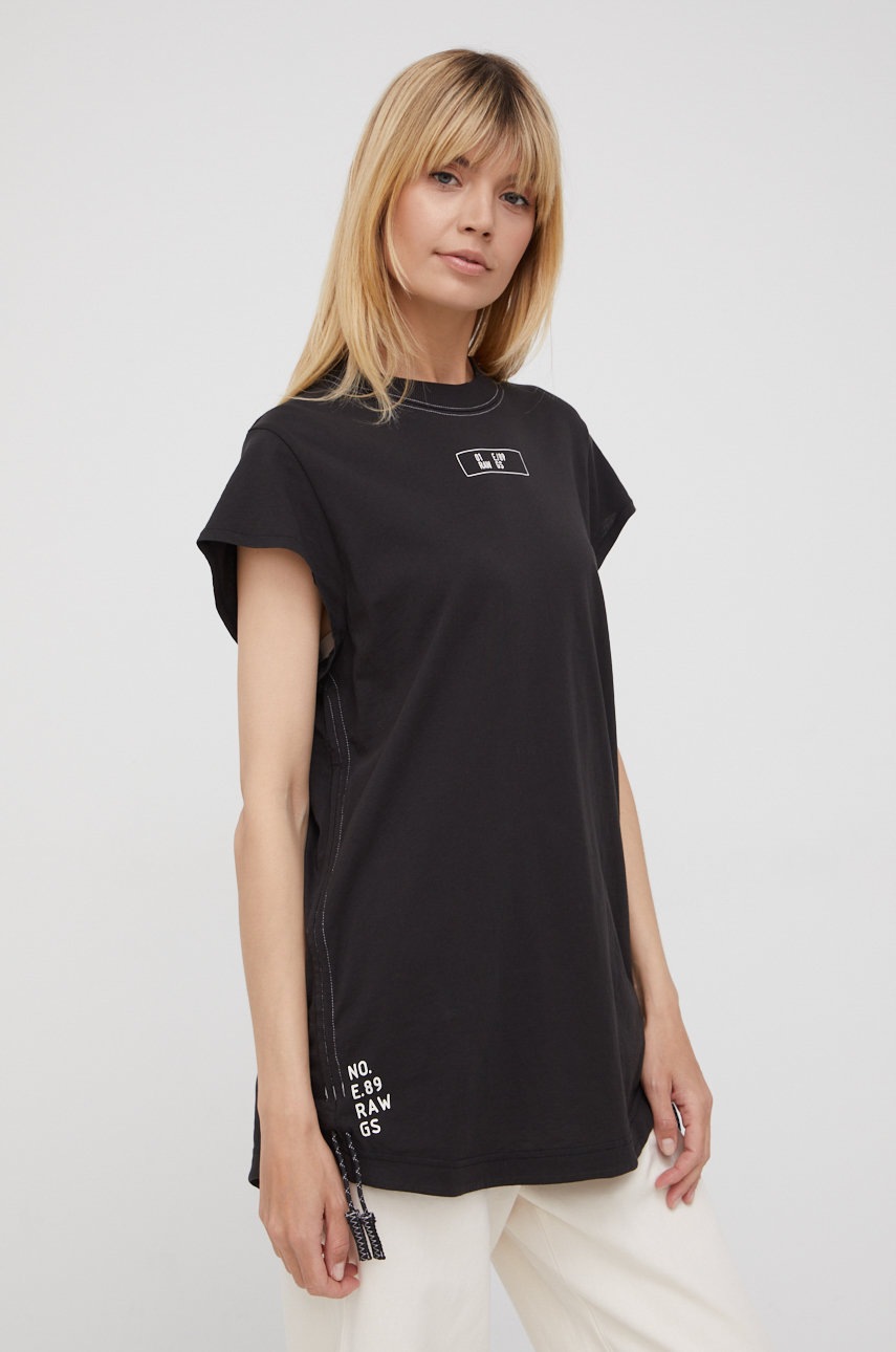 

Хлопковая футболка G-Star Raw цвет чёрный