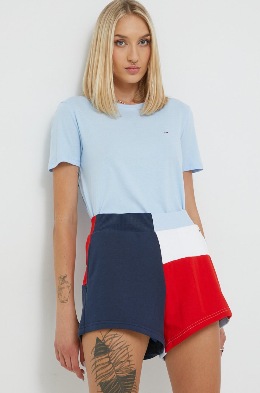 

Памучна тениска Tommy Jeans, Син