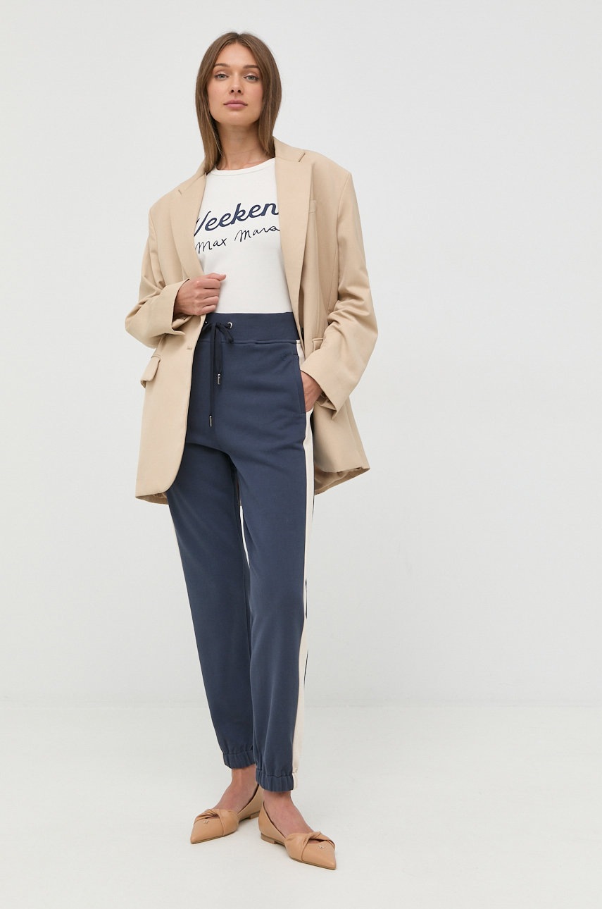 

Футболка Weekend Max Mara жіночий колір бежевий