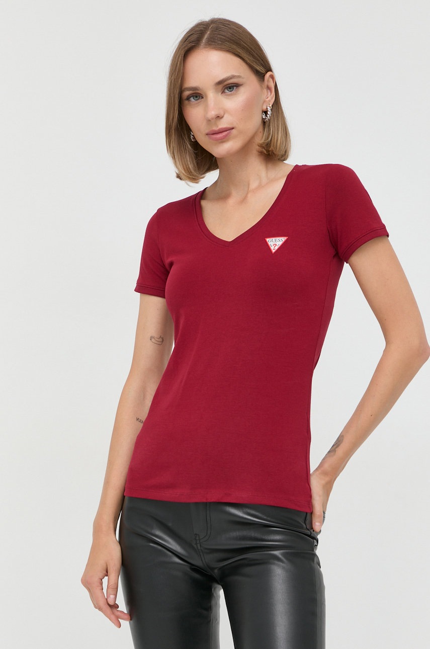 

Тениска Guess в бордо
