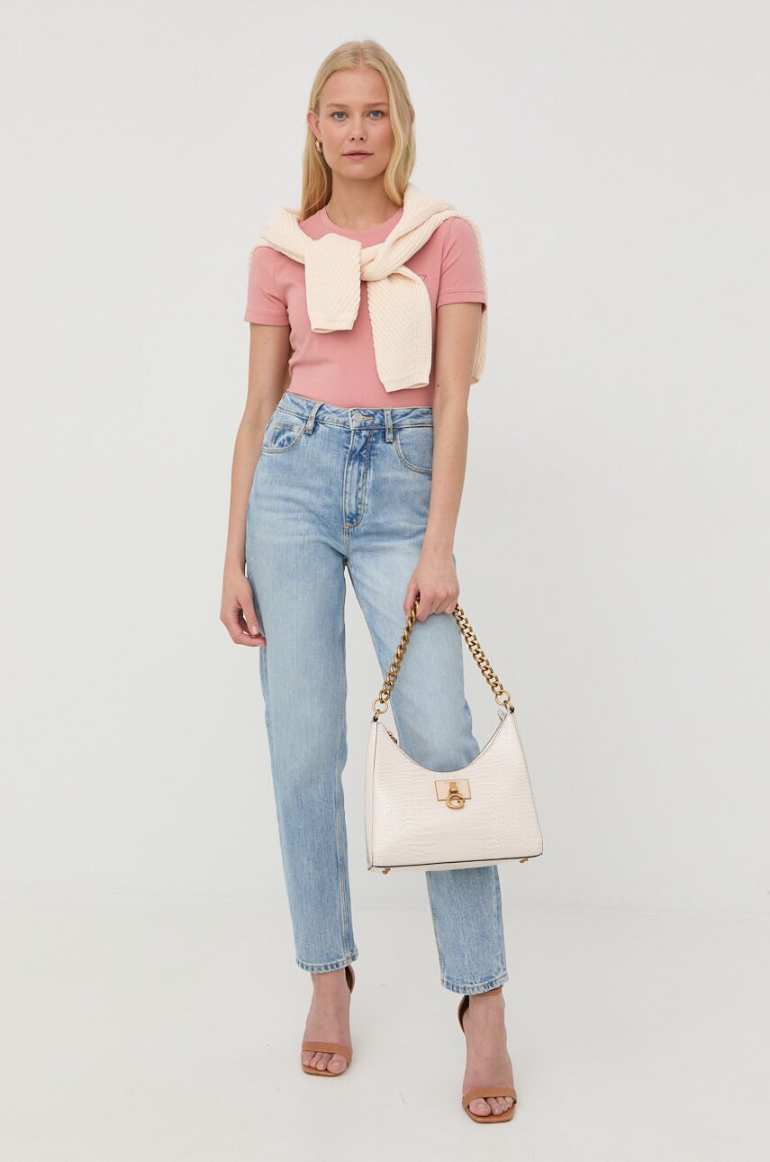 

Футболка Guess женский цвет розовый