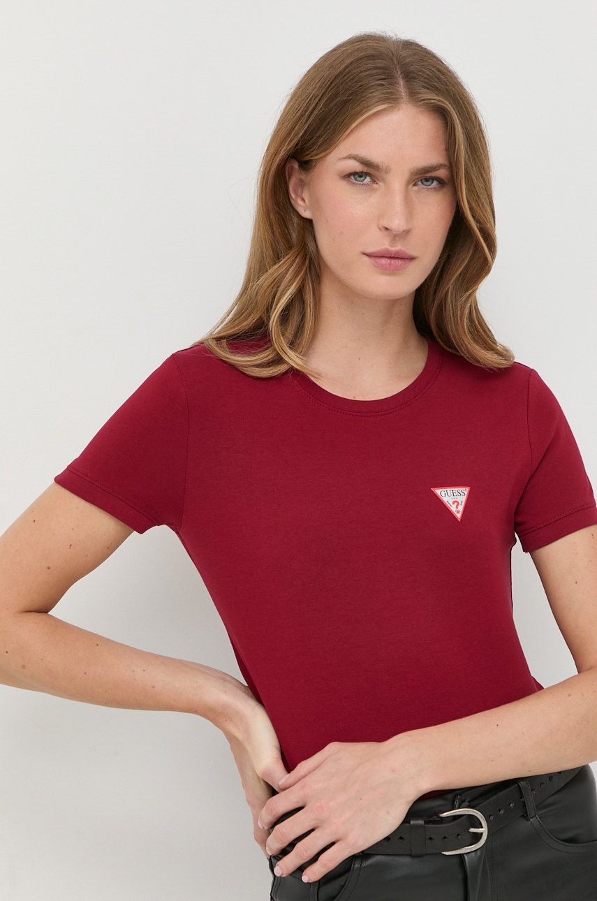 

Тениска Guess в бордо