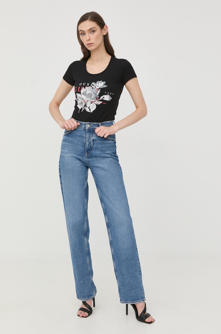 

Футболка Guess женский цвет чёрный