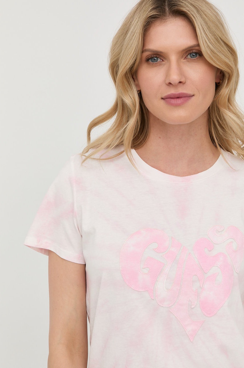 

Памучна тениска Guess, Многоцветен