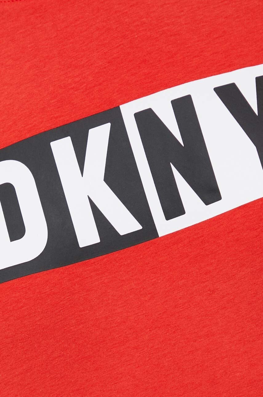 Μπλουζάκι DKNY χρώμα: κόκκινο φωτογραφία