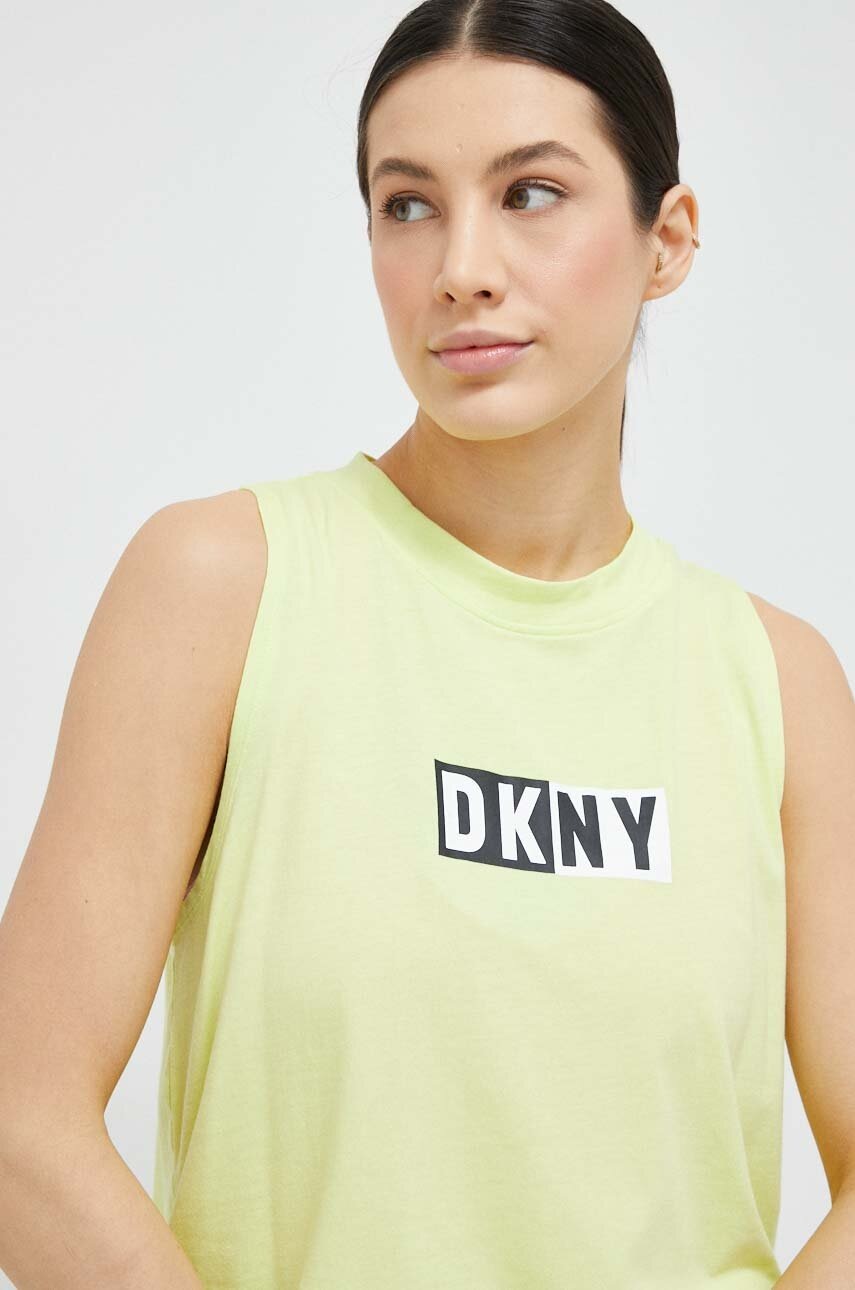 Dkny Top Femei, Culoarea Verde