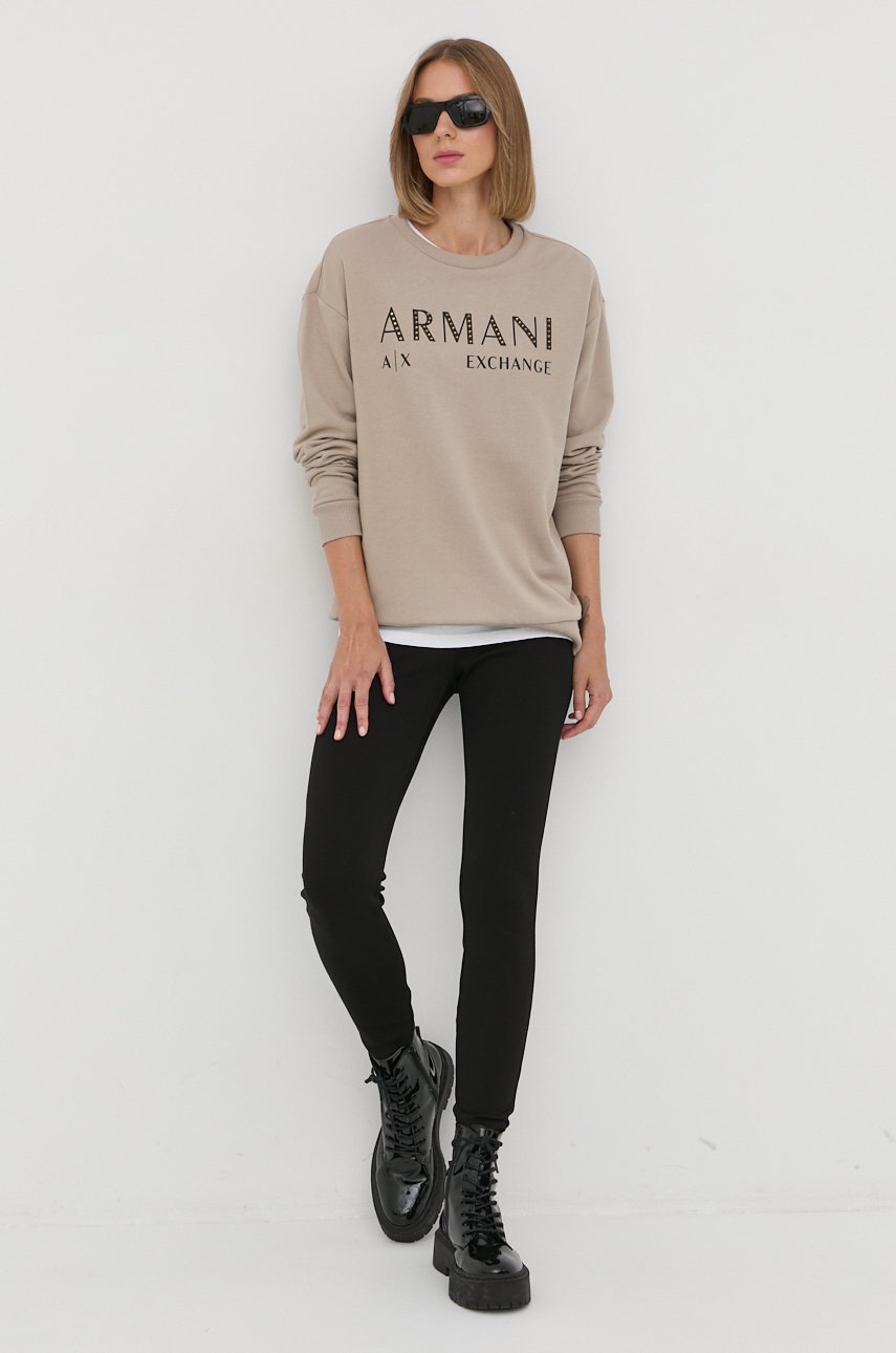 

Хлопковая футболка Armani Exchange цвет белый