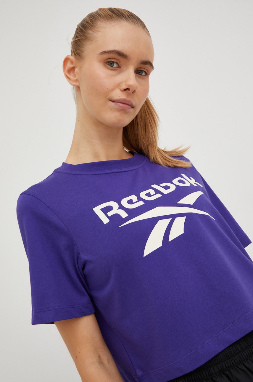 

Тениска Reebok в лилаво, Виолетов