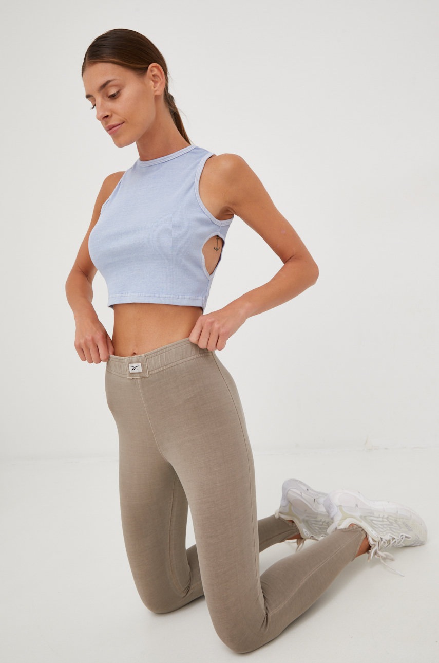 

Топ Reebok Les Mills Natural Dye женский цвет фиолетовый