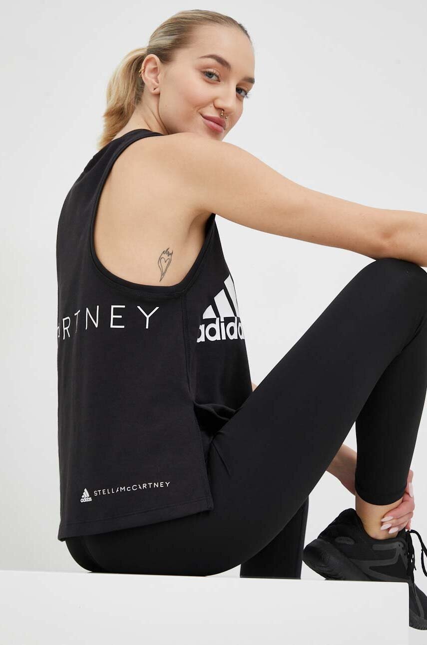 

Топ adidas by Stella McCartney Дамски в черно, Черен