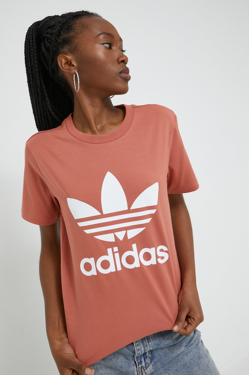 

Футболка adidas Originals жіноча колір помаранчевий