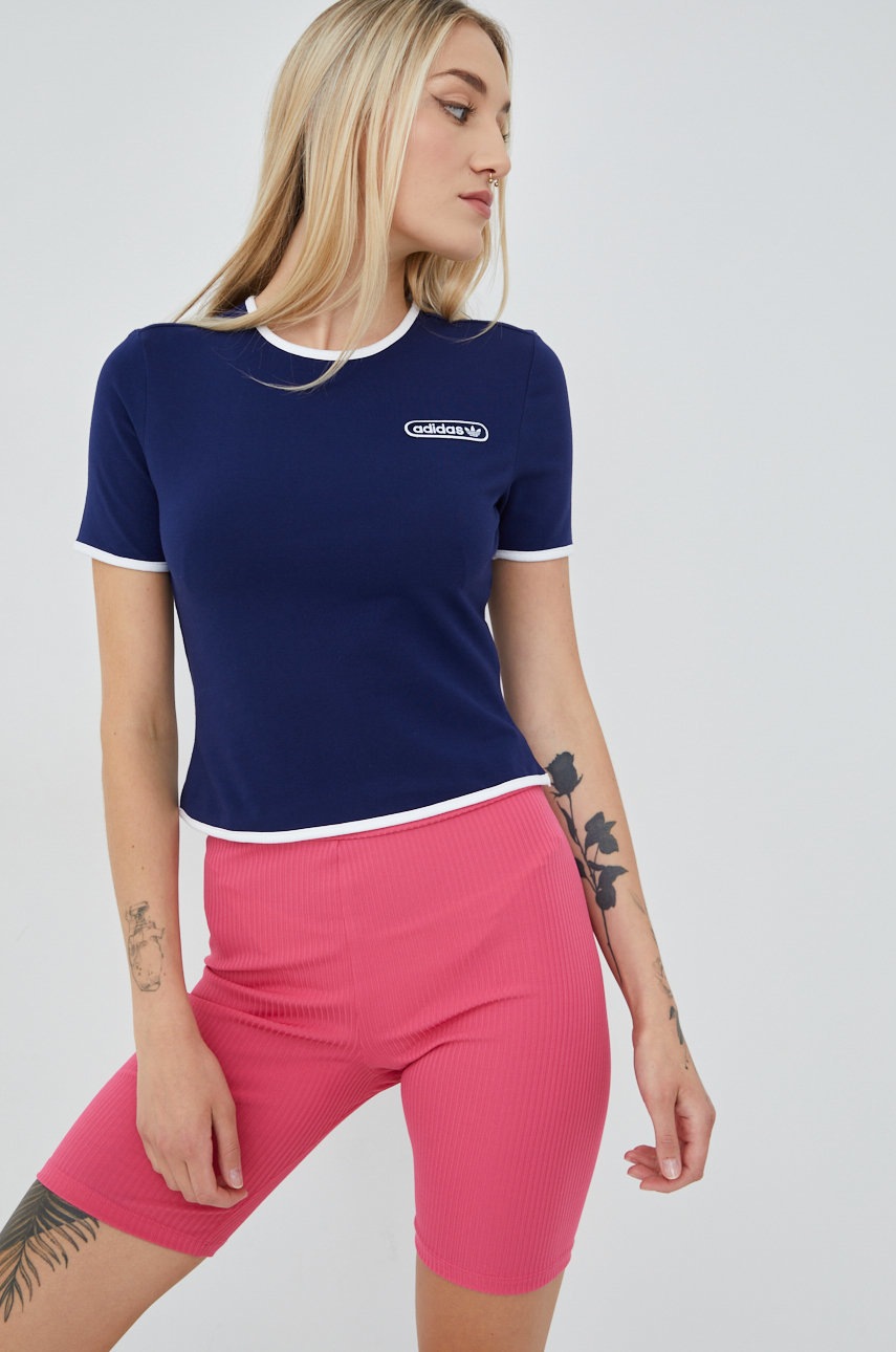 

Футболка adidas Originals женский цвет синий