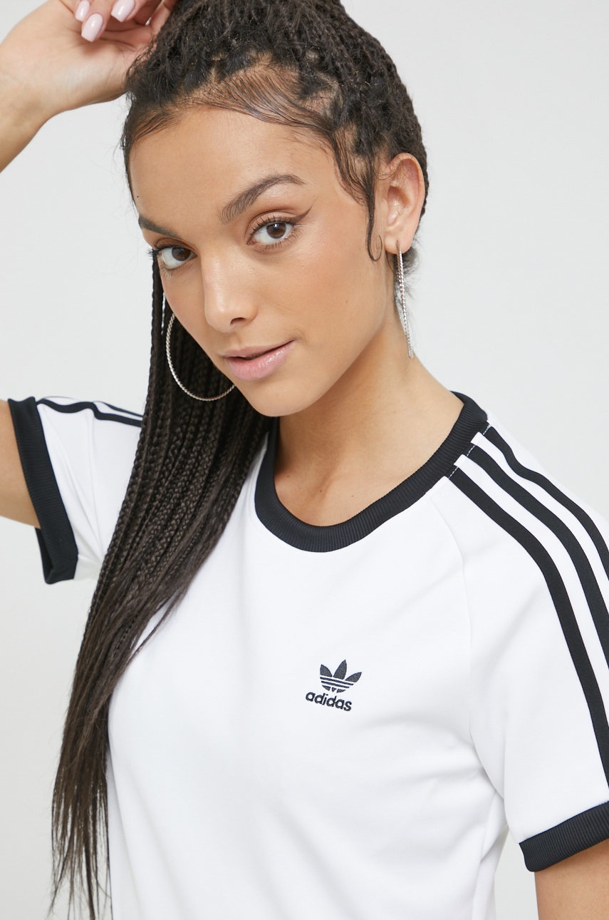 

Тениска adidas Originals в бяло, Бял