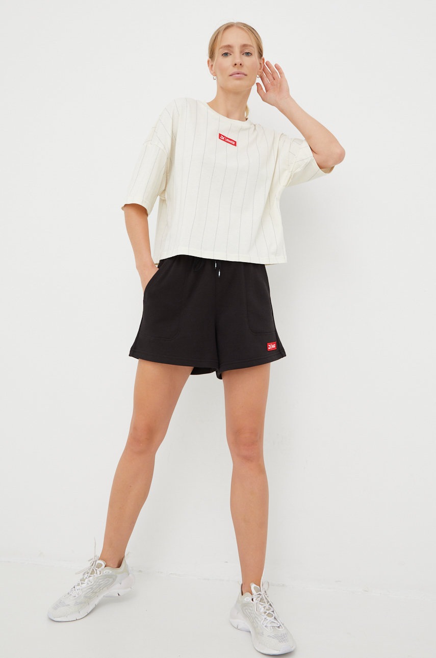 

Хлопковая футболка Puma Puma X Coca Cola цвет бежевый