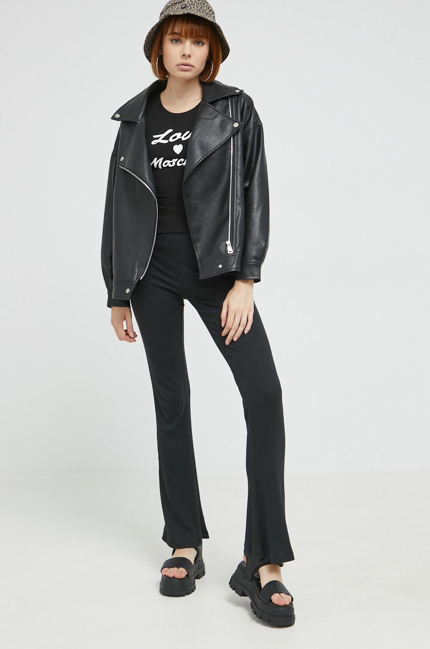 

Футболка Love Moschino женский цвет чёрный