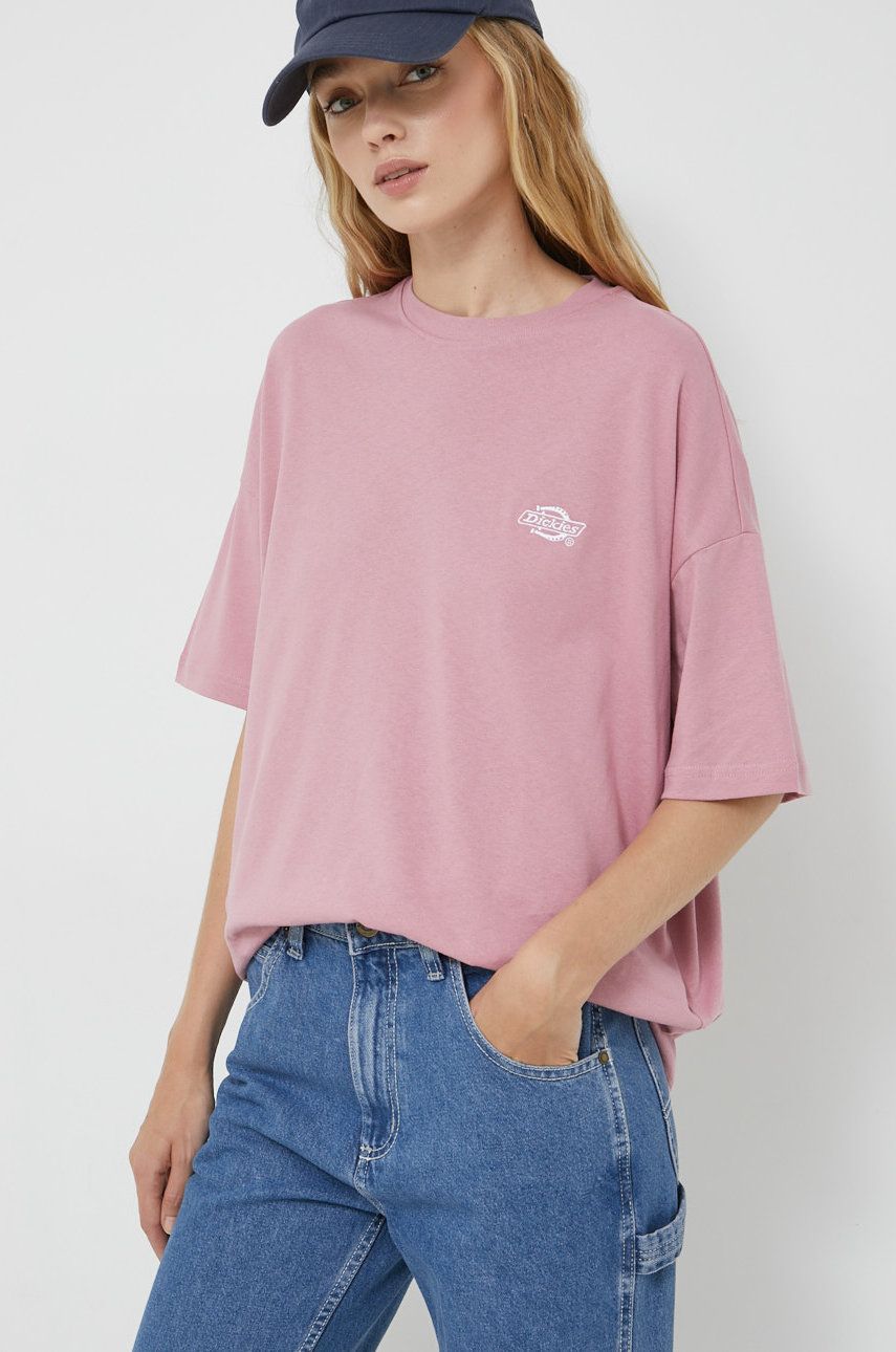 Dickies t-shirt bawełniany kolor fioletowy