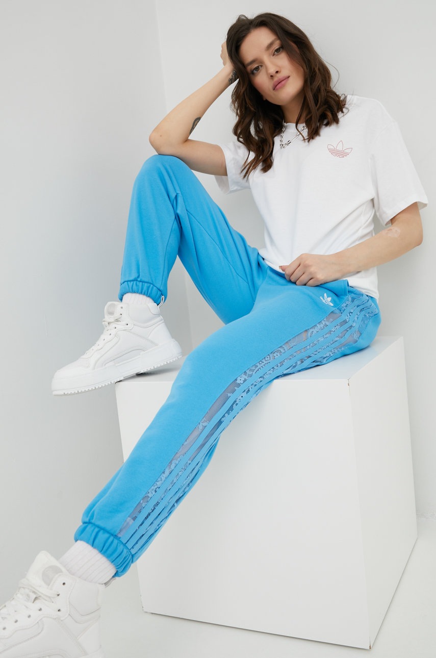 

Бавовняна футболка adidas Originals колір білий