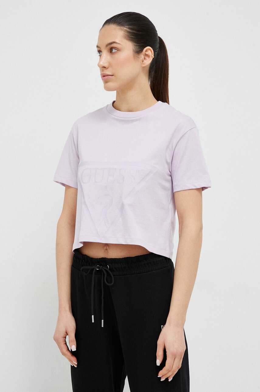 Bavlněné tričko Guess ADELE (obrázek 4)